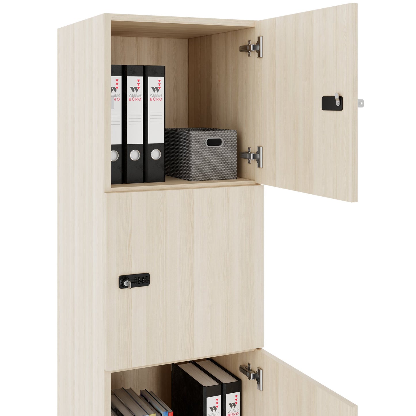 CHOICE Spind | 450 x 1370 mm, 2 oder 3 Schließfächer, Sandesche