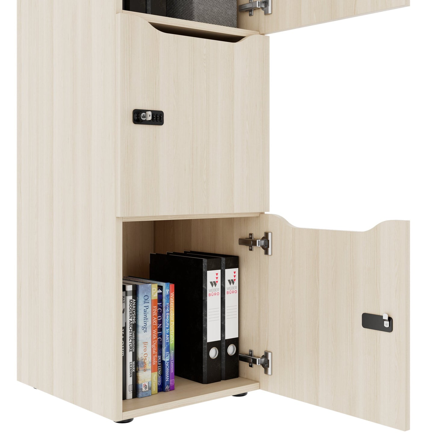 CHOICE Spind | 450 x 1370 mm, 2 oder 3 Schließfächer, Sandesche