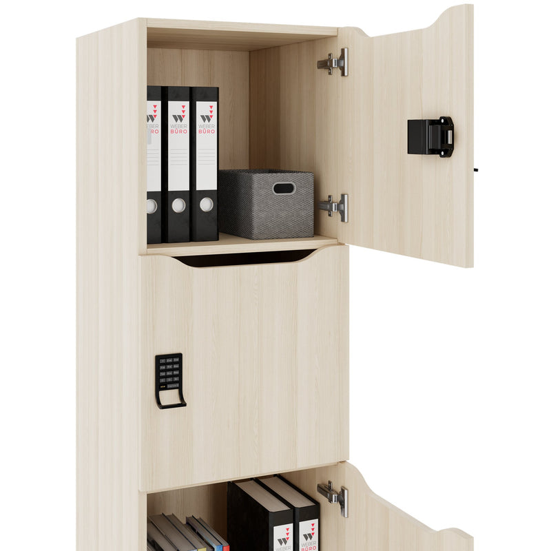 Armadietto CHOICE | 450 x 1370 mm, 2 o 3 scomparti, frassino sabbiato - 4 Main Image