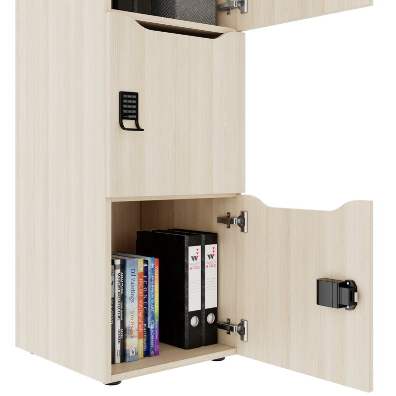 Armadietto CHOICE | 450 x 1370 mm, 2 o 3 scomparti, frassino sabbiato - 5 Main Image