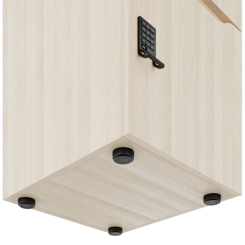 Armadietto CHOICE | 450 x 1370 mm, 2 o 3 scomparti, frassino sabbiato - 6 Main Image