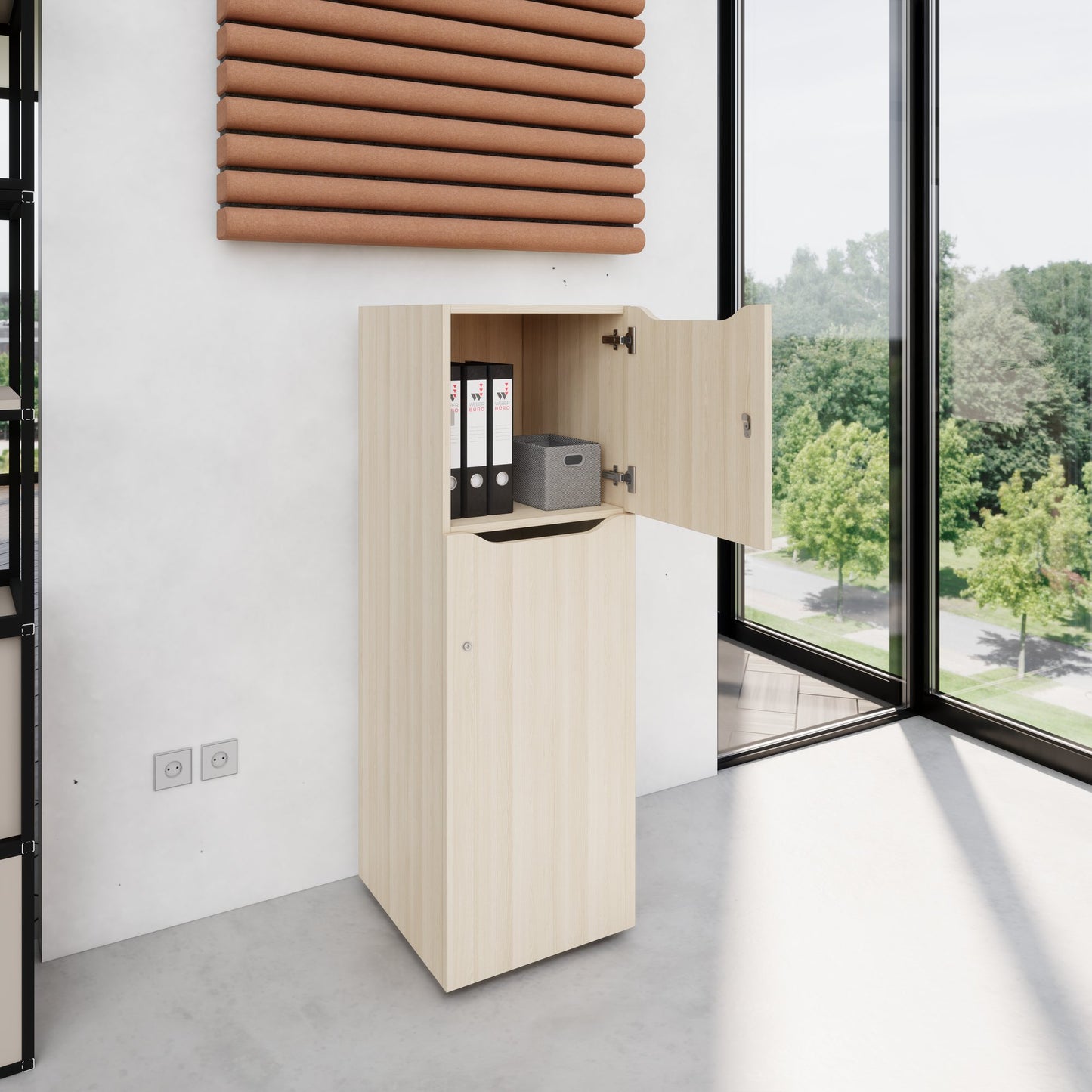 CHOICE Spind | 450 x 1370 mm, 2 oder 3 Schließfächer, Sandesche