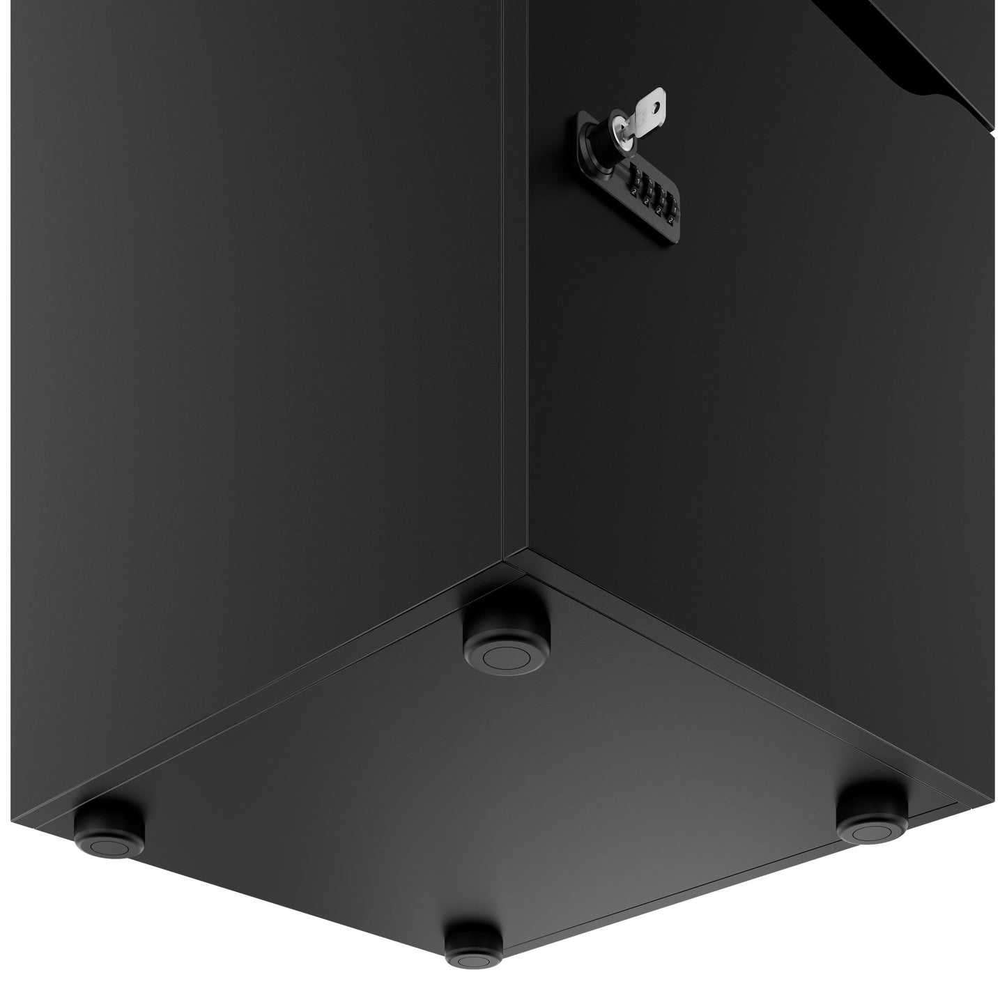 CHOICE Spind | 450 x 1370 mm, 2 oder 3 Schließfächer, Schwarz