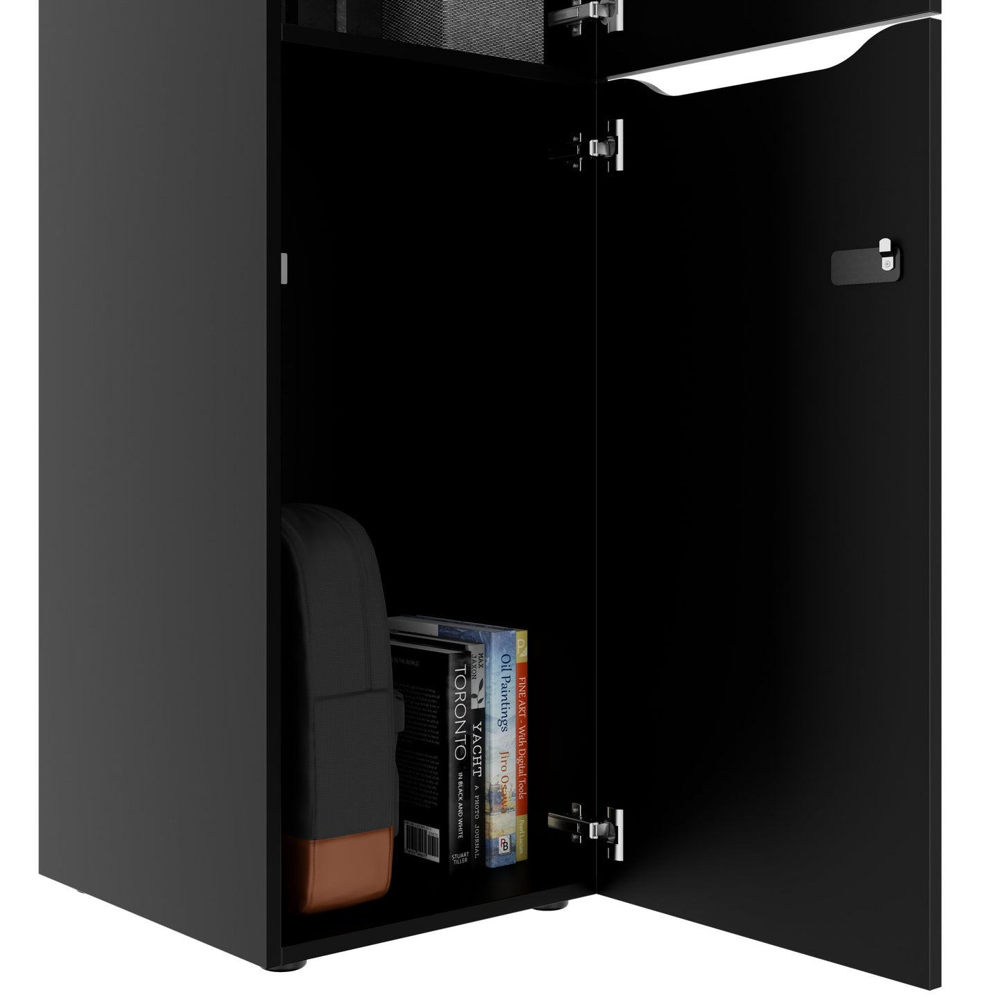 CHOICE Spind | 450 x 1370 mm, 2 oder 3 Schließfächer, Schwarz