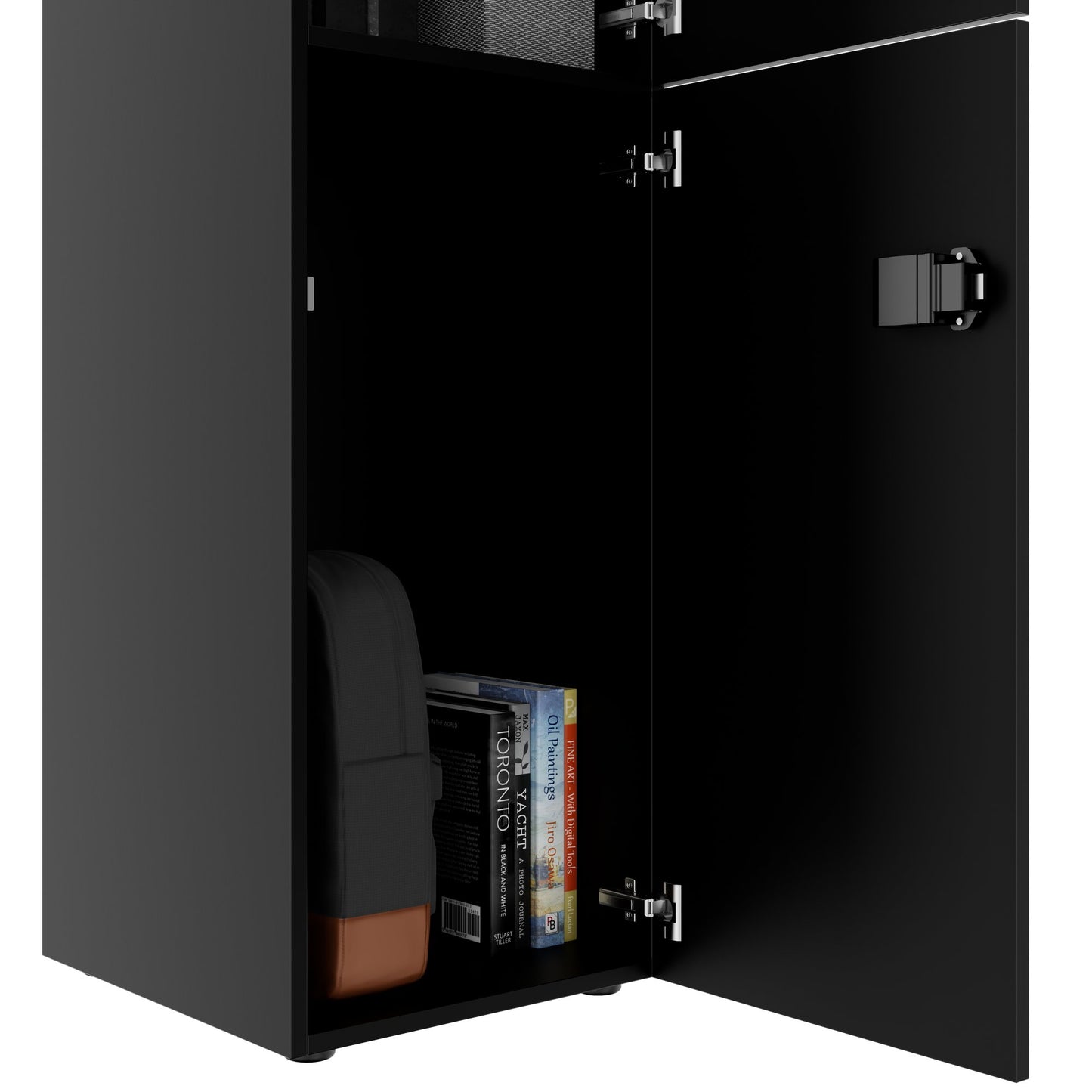 CHOICE Spind | 450 x 1370 mm, 2 oder 3 Schließfächer, Schwarz