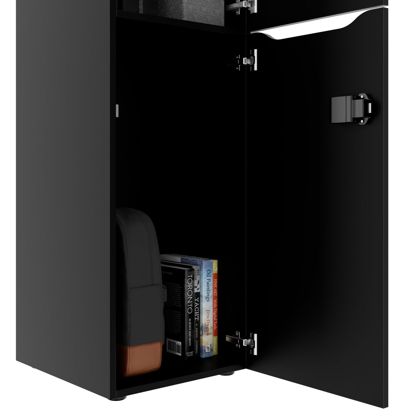 CHOICE Spind | 450 x 1370 mm, 2 oder 3 Schließfächer, Schwarz