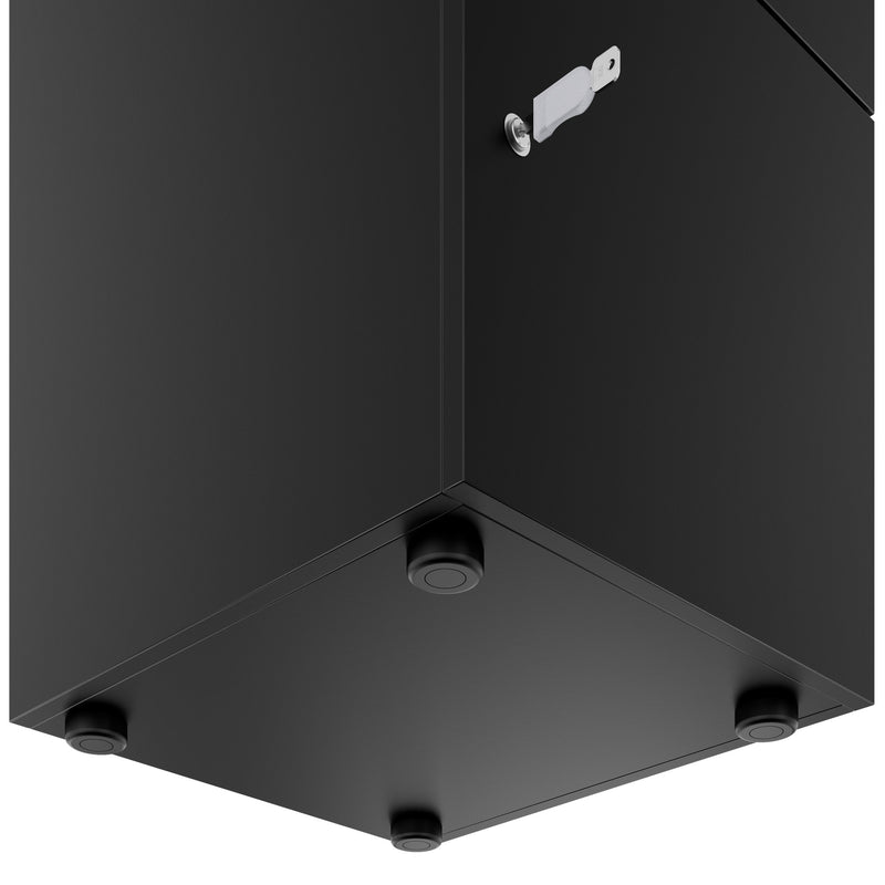 Armadietto CHOICE | 450 x 1370 mm, 2 o 3 scomparti, nero - 6 Main Image