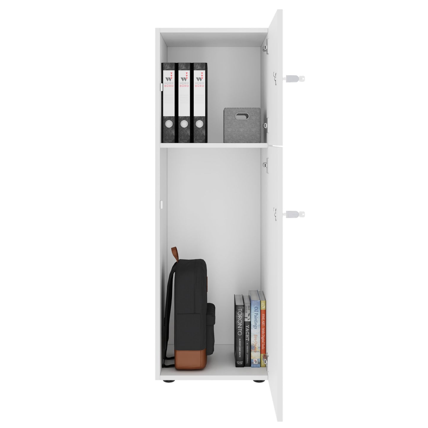 CHOICE Locker | 450 x 1370 mm, 2 or 3 lockers, white
