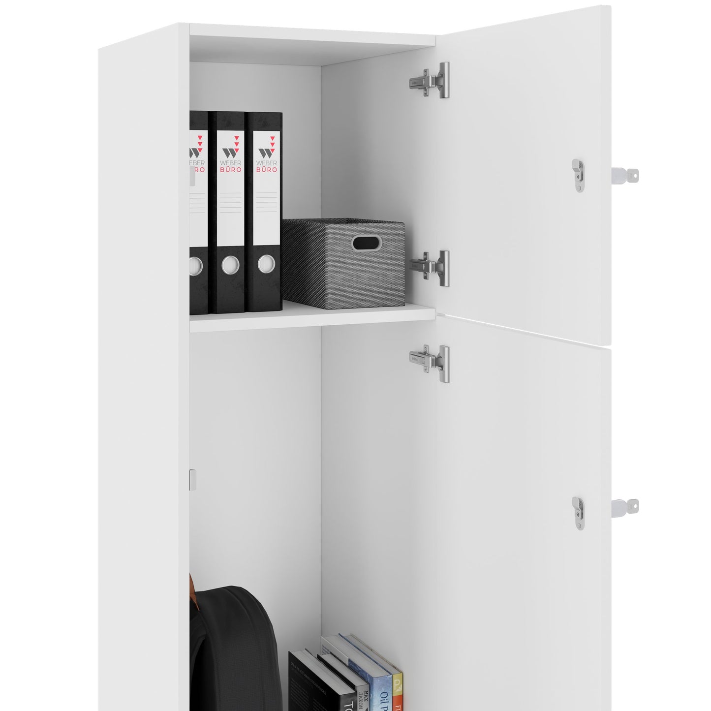 CHOICE Locker | 450 x 1370 mm, 2 or 3 lockers, white