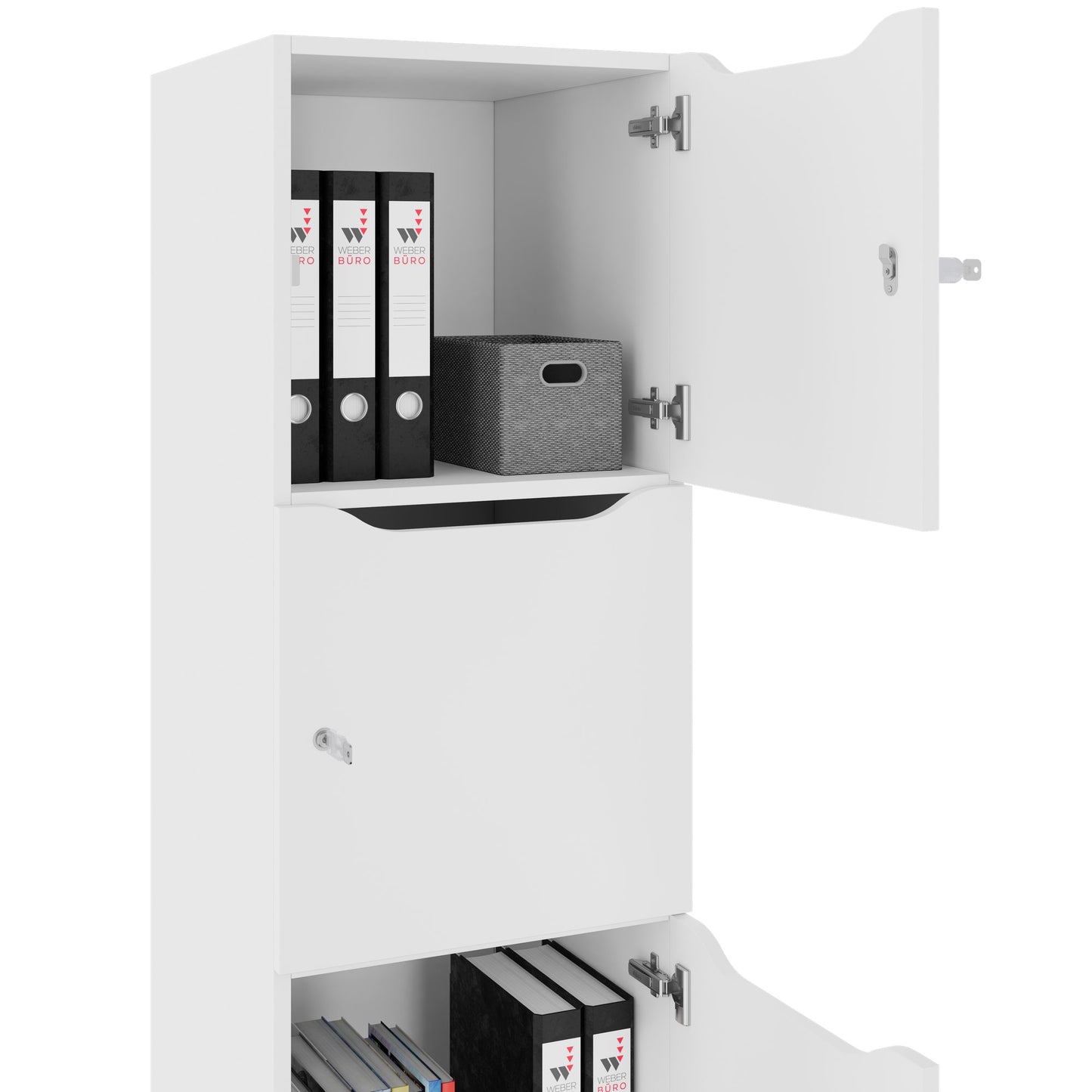 CHOICE Locker | 450 x 1370 mm, 2 or 3 lockers, white