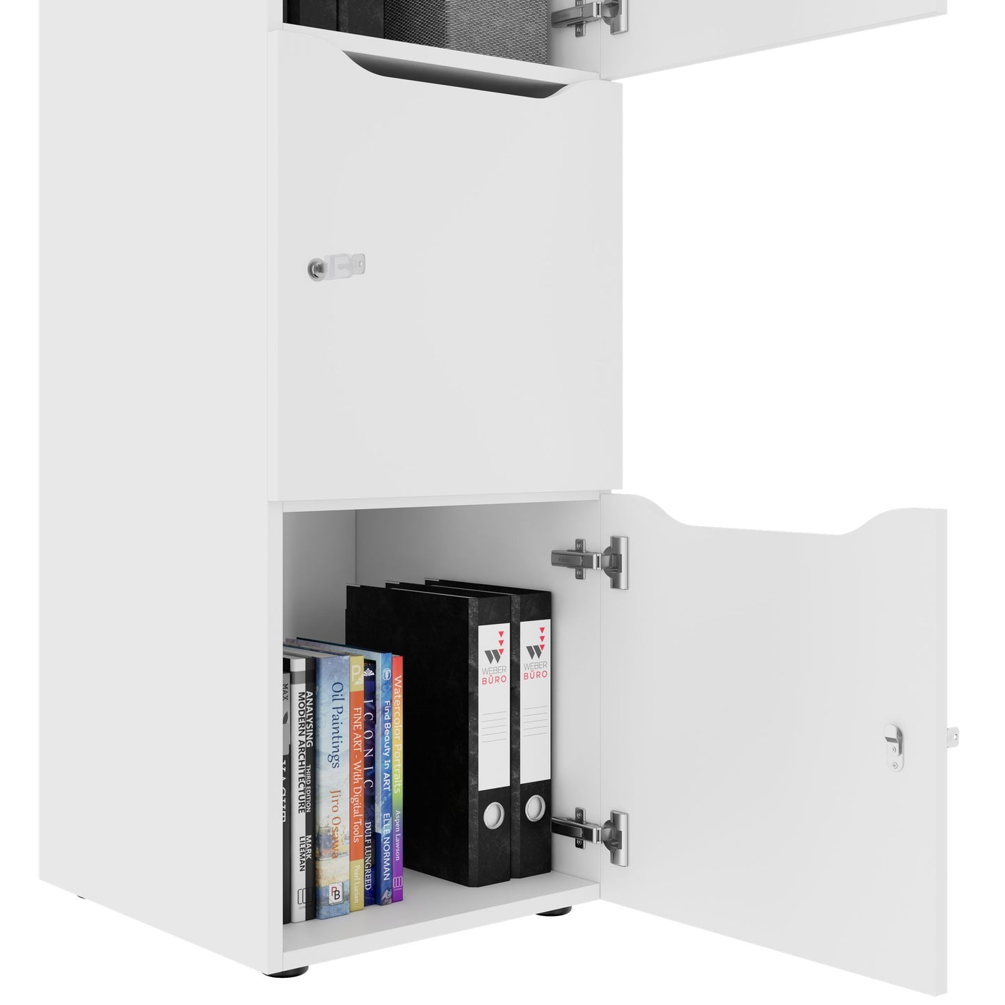 CHOICE Locker | 450 x 1370 mm, 2 or 3 lockers, white