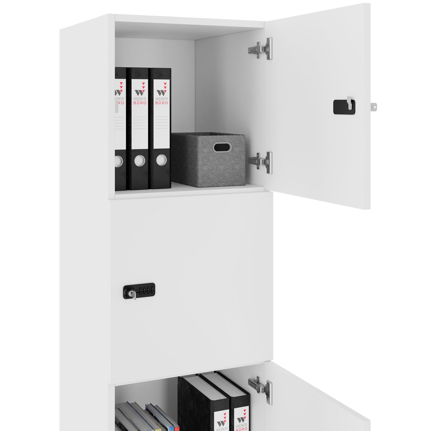 CHOICE Locker | 450 x 1370 mm, 2 or 3 lockers, white