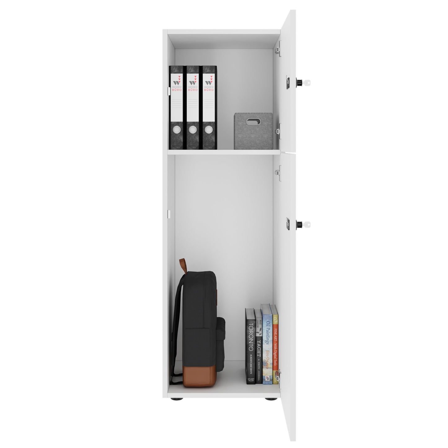 CHOICE Locker | 450 x 1370 mm, 2 or 3 lockers, white