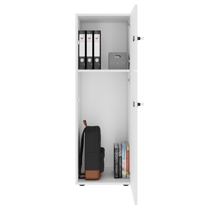 Armoire CHOICE | 450 x 1370 mm, 2 ou 3 casiers, blanc - 2 Main Image