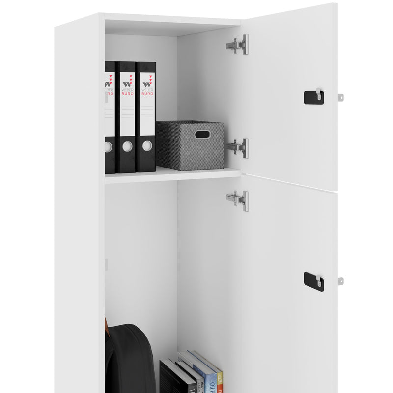 Armoire CHOICE | 450 x 1370 mm, 2 ou 3 casiers, blanc - 4 Main Image