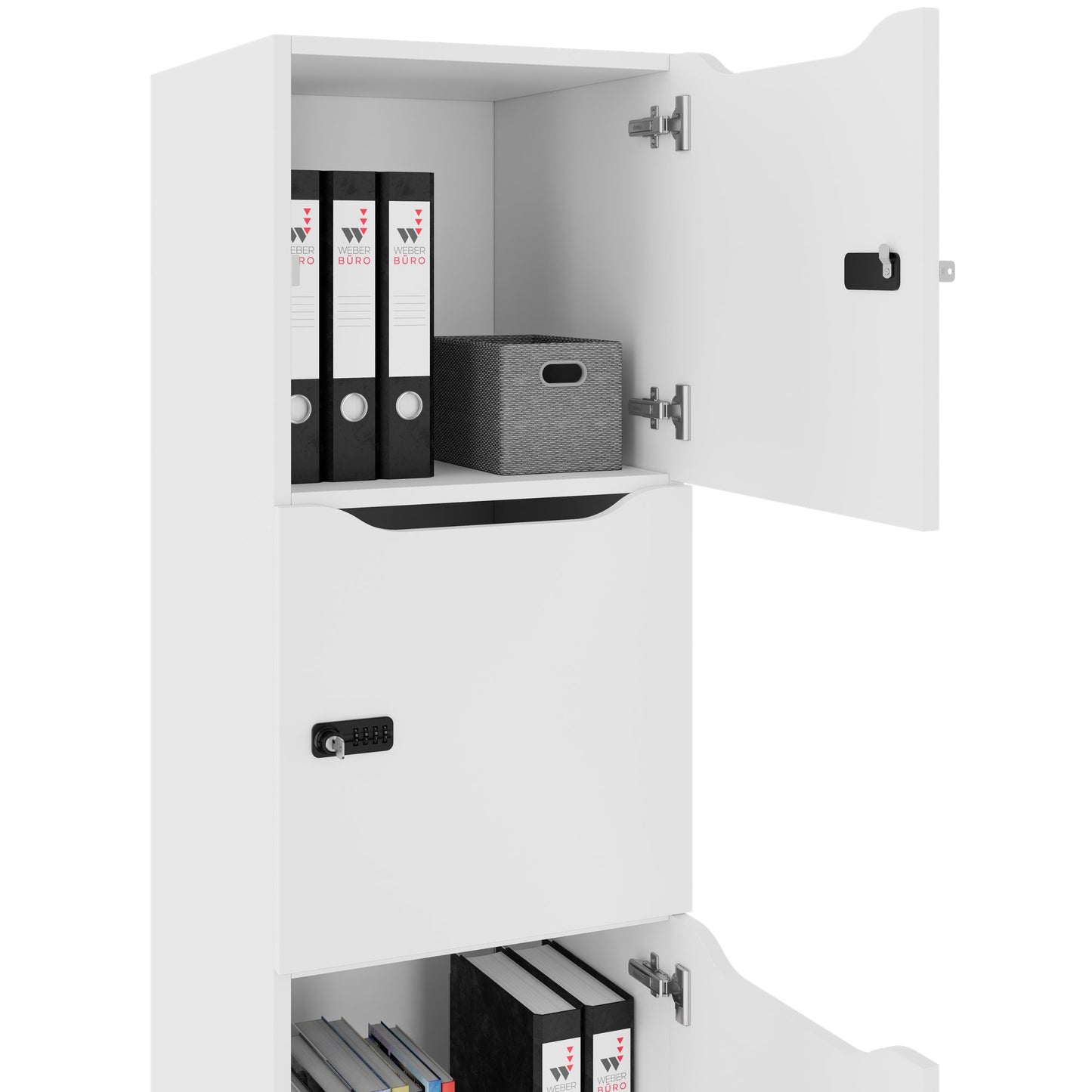 CHOICE Locker | 450 x 1370 mm, 2 or 3 lockers, white