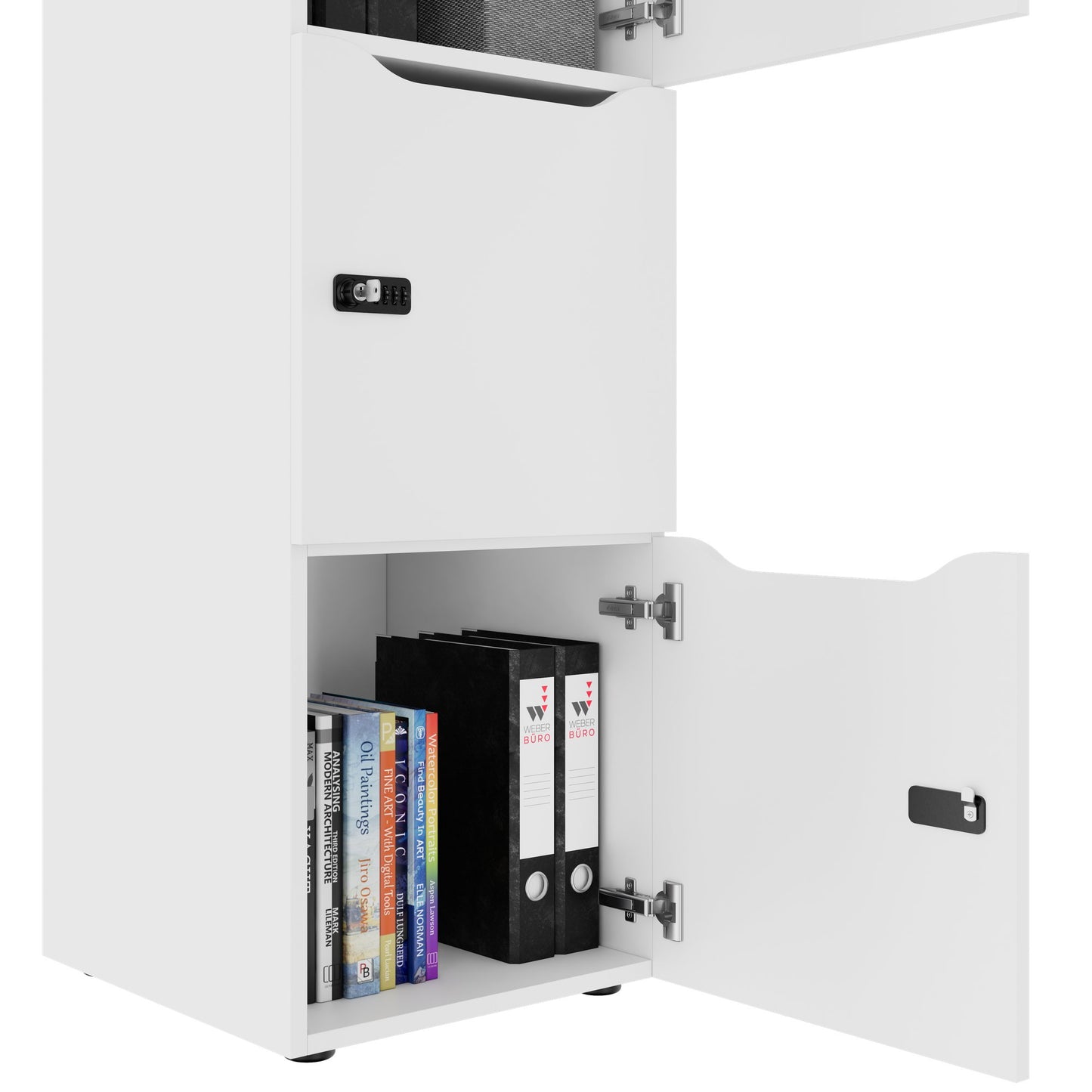 CHOICE Locker | 450 x 1370 mm, 2 or 3 lockers, white