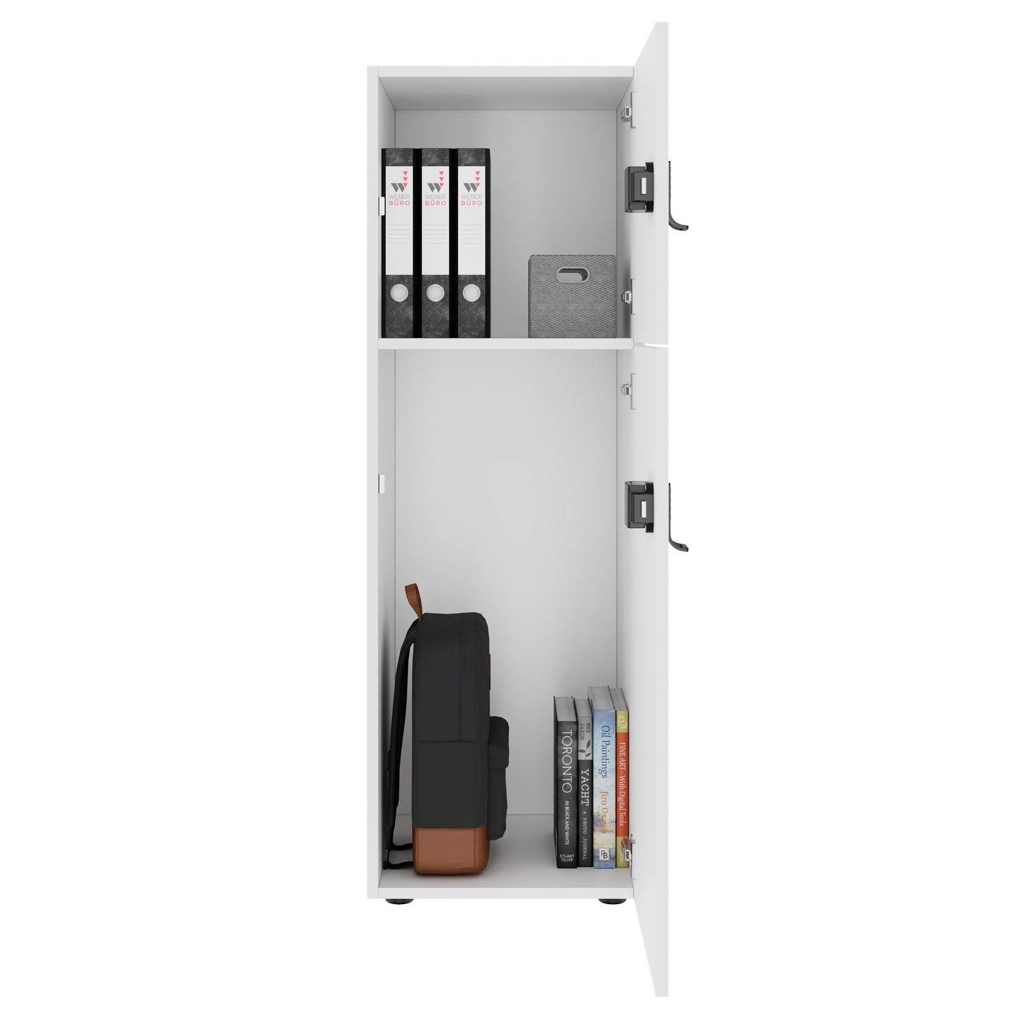 CHOICE Locker | 450 x 1370 mm, 2 or 3 lockers, white