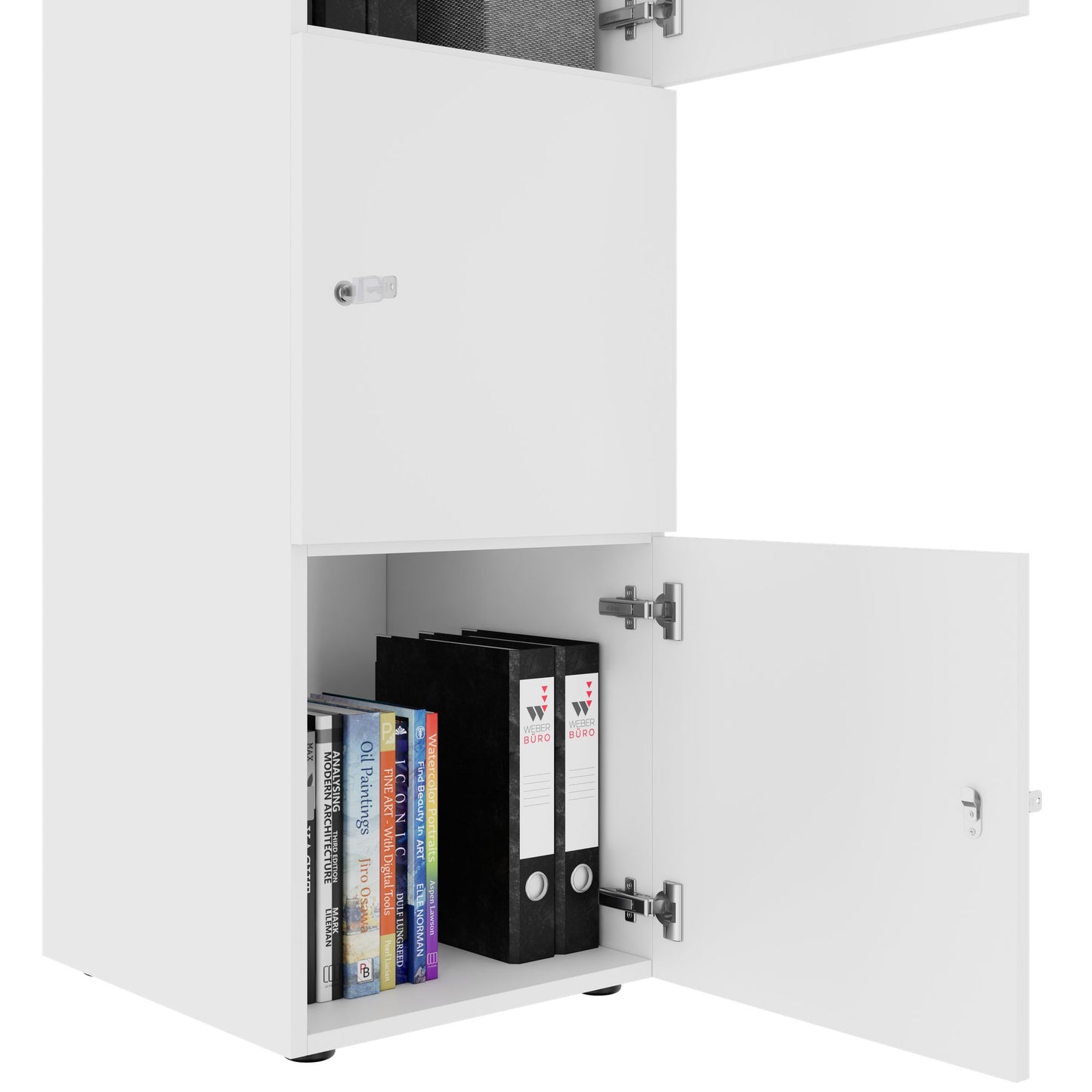 CHOICE Locker | 450 x 1370 mm, 2 or 3 lockers, white