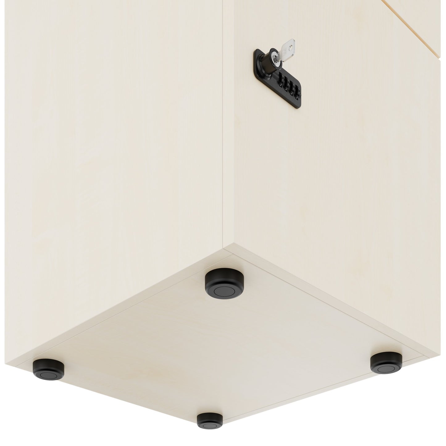 CHOICE Spind | 450 x 1820 mm, 2 große oder 4 kleine Schließfächer, Ahorn