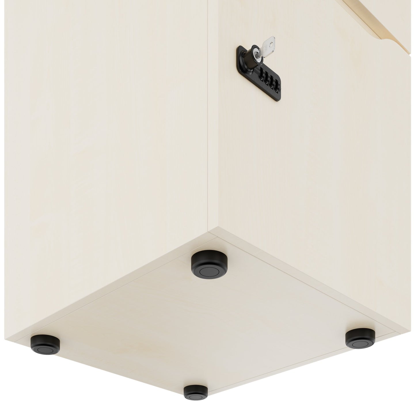 CHOICE Spind | 450 x 1820 mm, 2 große oder 4 kleine Schließfächer, Ahorn