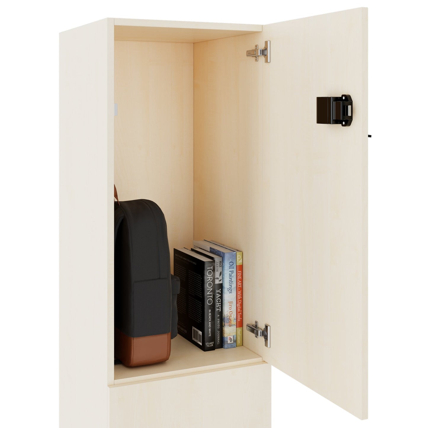 CHOICE Spind | 450 x 1820 mm, 2 große oder 4 kleine Schließfächer, Ahorn