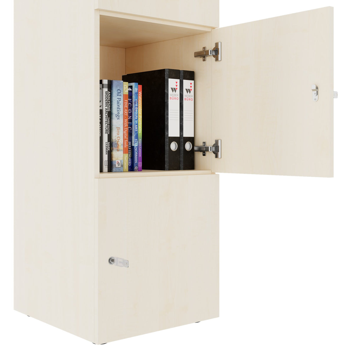 Armadietto CHOICE | 450 x 1820 mm, 2 armadietti grandi o 4 piccoli, acero - 5 Lightbox Main Image