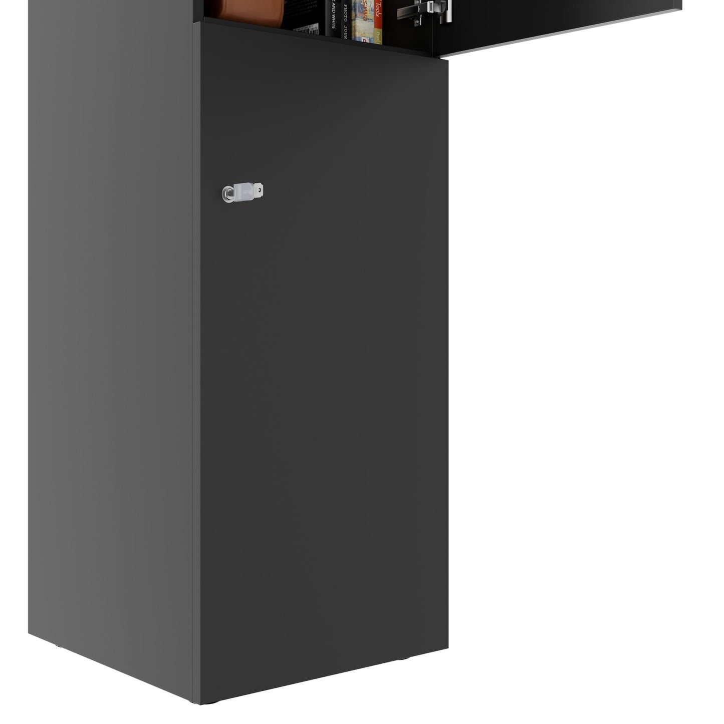 CHOICE Spind | 450 x 1820 mm, 2 große oder 4 kleine Schließfächer, Anthrazit