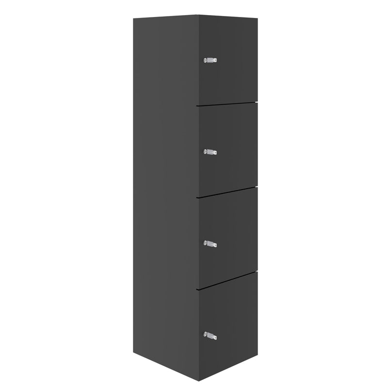 CHOICE locker | 450 x 1820 mm, 2 large or 4 small lockers, anthracite - 1 Main Image