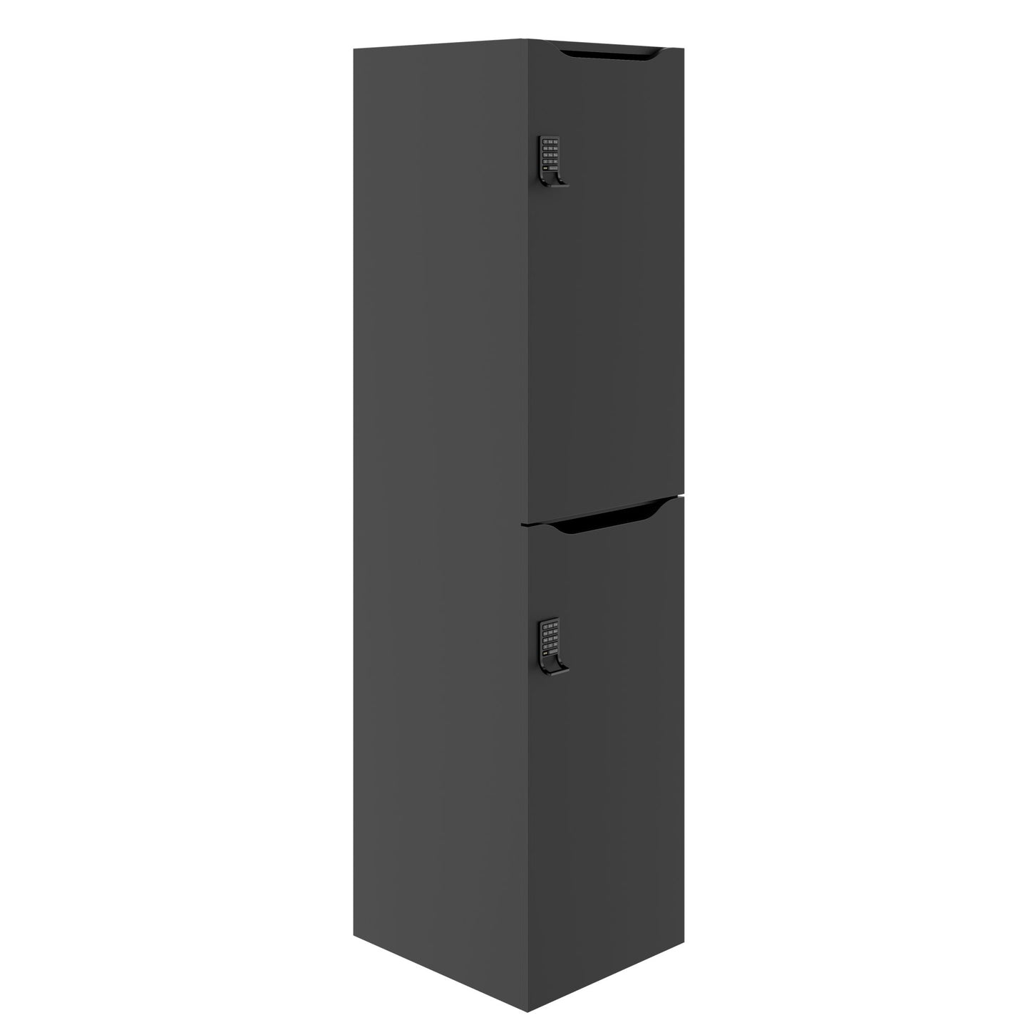 CHOICE Spind | 450 x 1820 mm, 2 große oder 4 kleine Schließfächer, Anthrazit