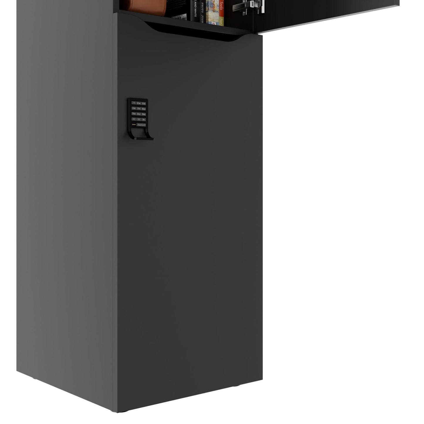 CHOICE Spind | 450 x 1820 mm, 2 große oder 4 kleine Schließfächer, Anthrazit