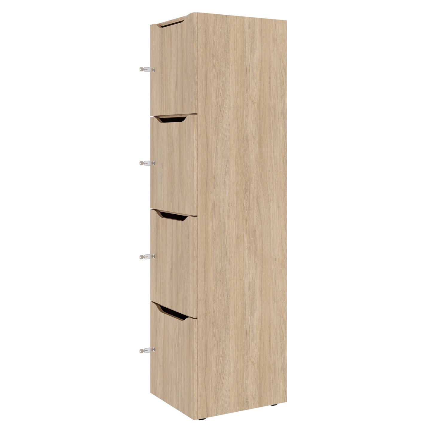 CHOICE Spind | 450 x 1820 mm, 2 große oder 4 kleine Schließfächer, Bernsteineiche