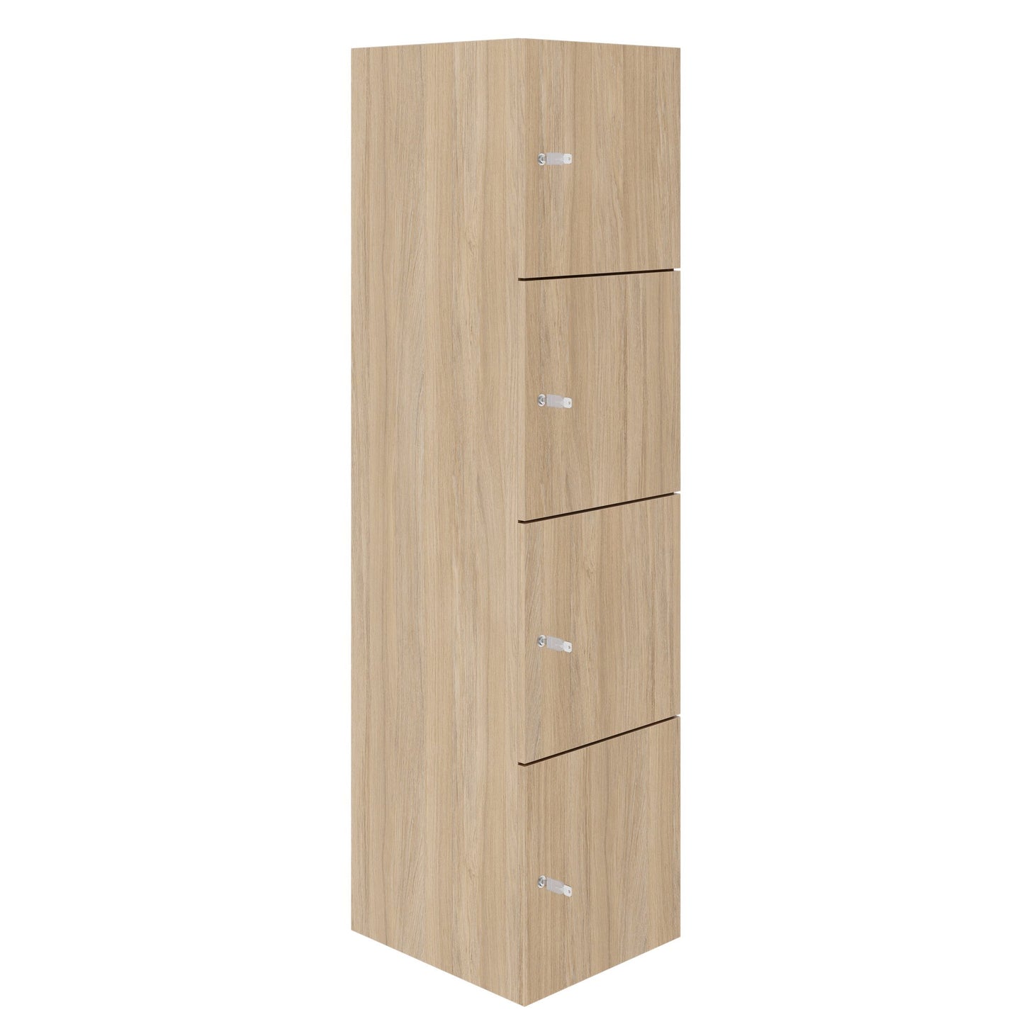 CHOICE Spind | 450 x 1820 mm, 2 große oder 4 kleine Schließfächer, Bernsteineiche