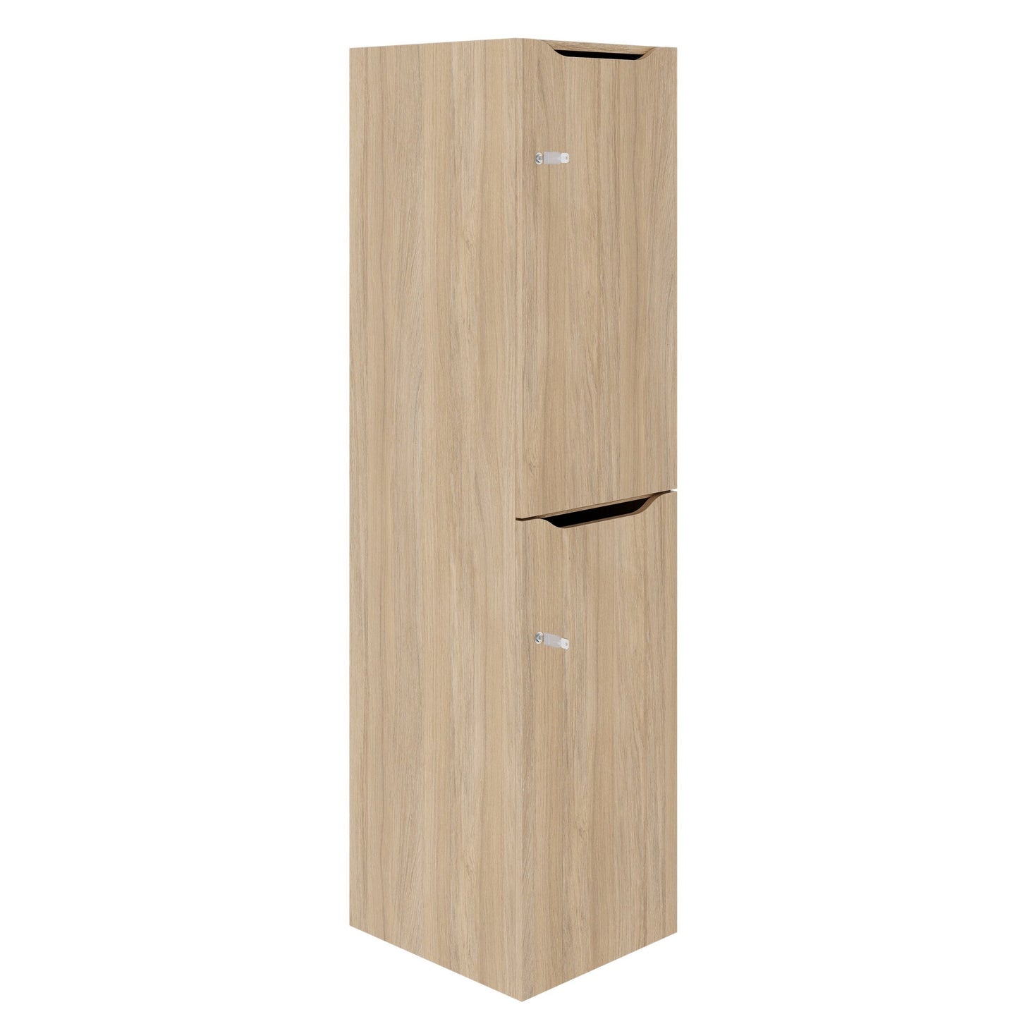 CHOICE Spind | 450 x 1820 mm, 2 große oder 4 kleine Schließfächer, Bernsteineiche