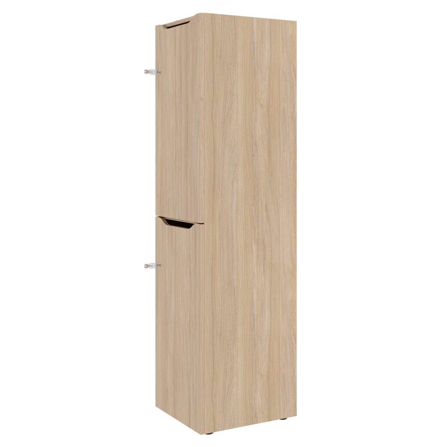 CHOICE Spind | 450 x 1820 mm, 2 große oder 4 kleine Schließfächer, Bernsteineiche