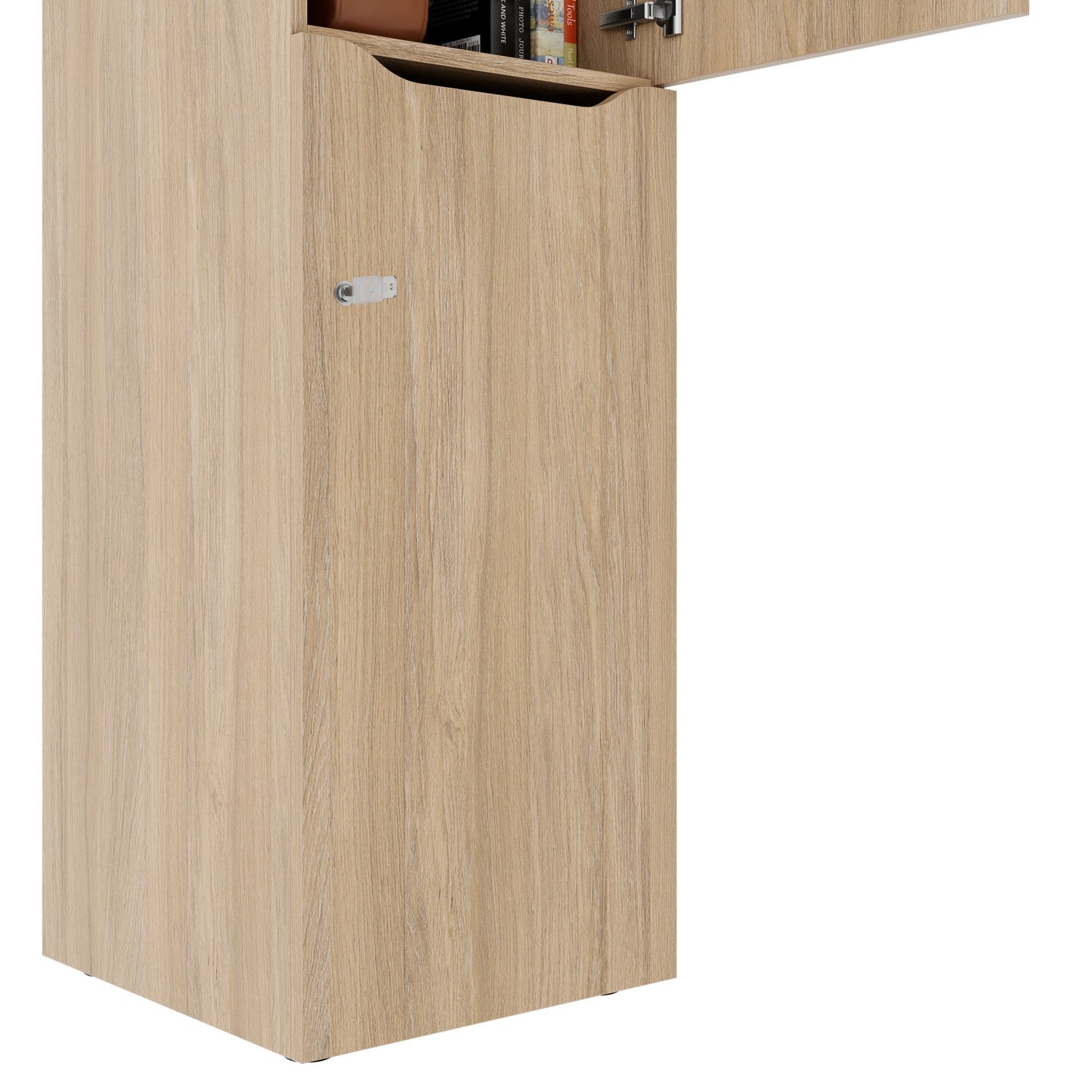 CHOICE Spind | 450 x 1820 mm, 2 große oder 4 kleine Schließfächer, Bernsteineiche