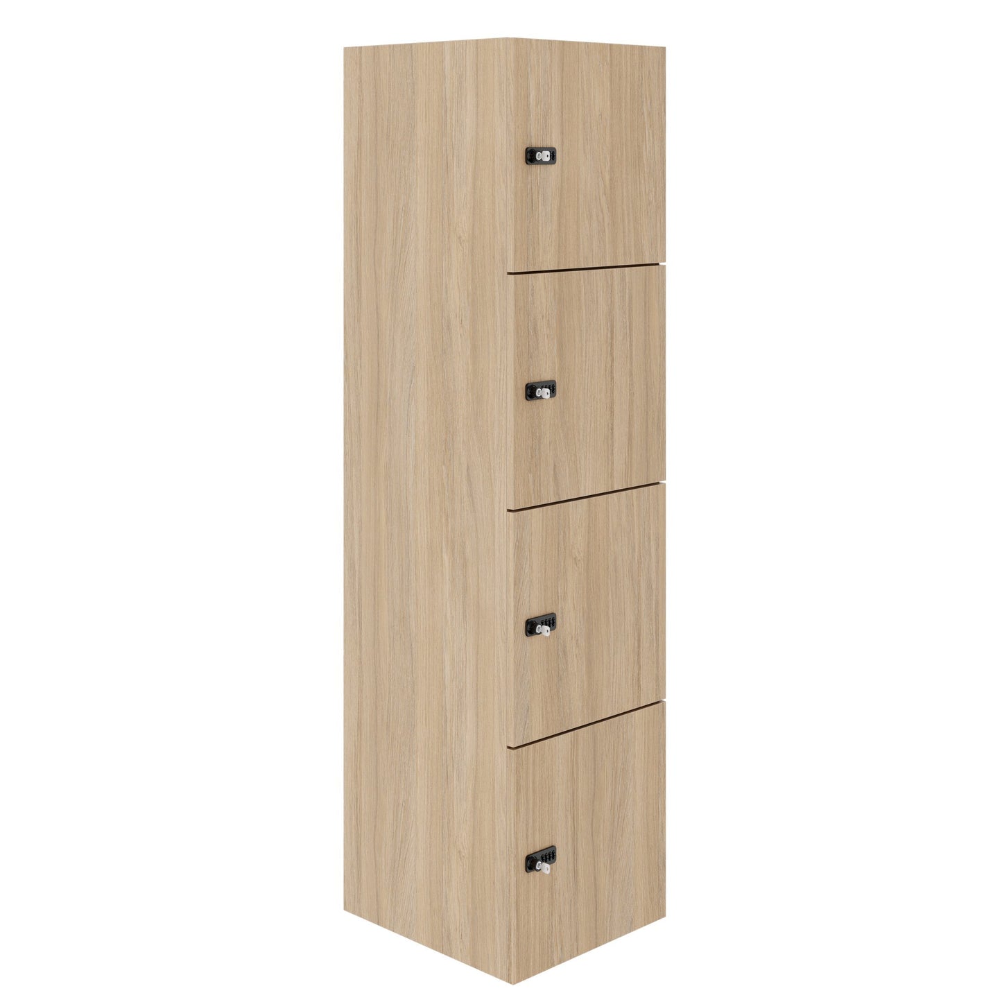 CHOICE Spind | 450 x 1820 mm, 2 große oder 4 kleine Schließfächer, Bernsteineiche