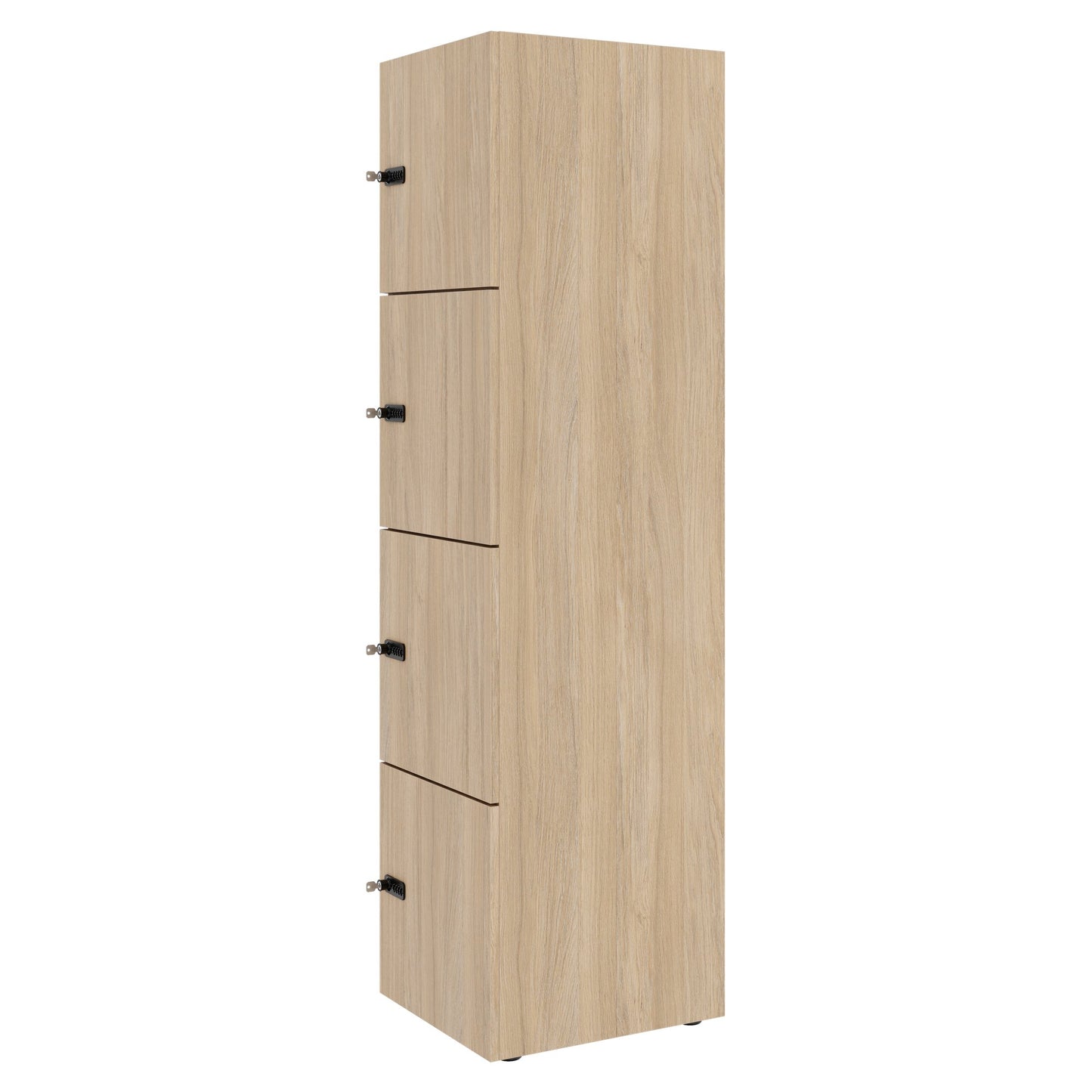 CHOICE Spind | 450 x 1820 mm, 2 große oder 4 kleine Schließfächer, Bernsteineiche