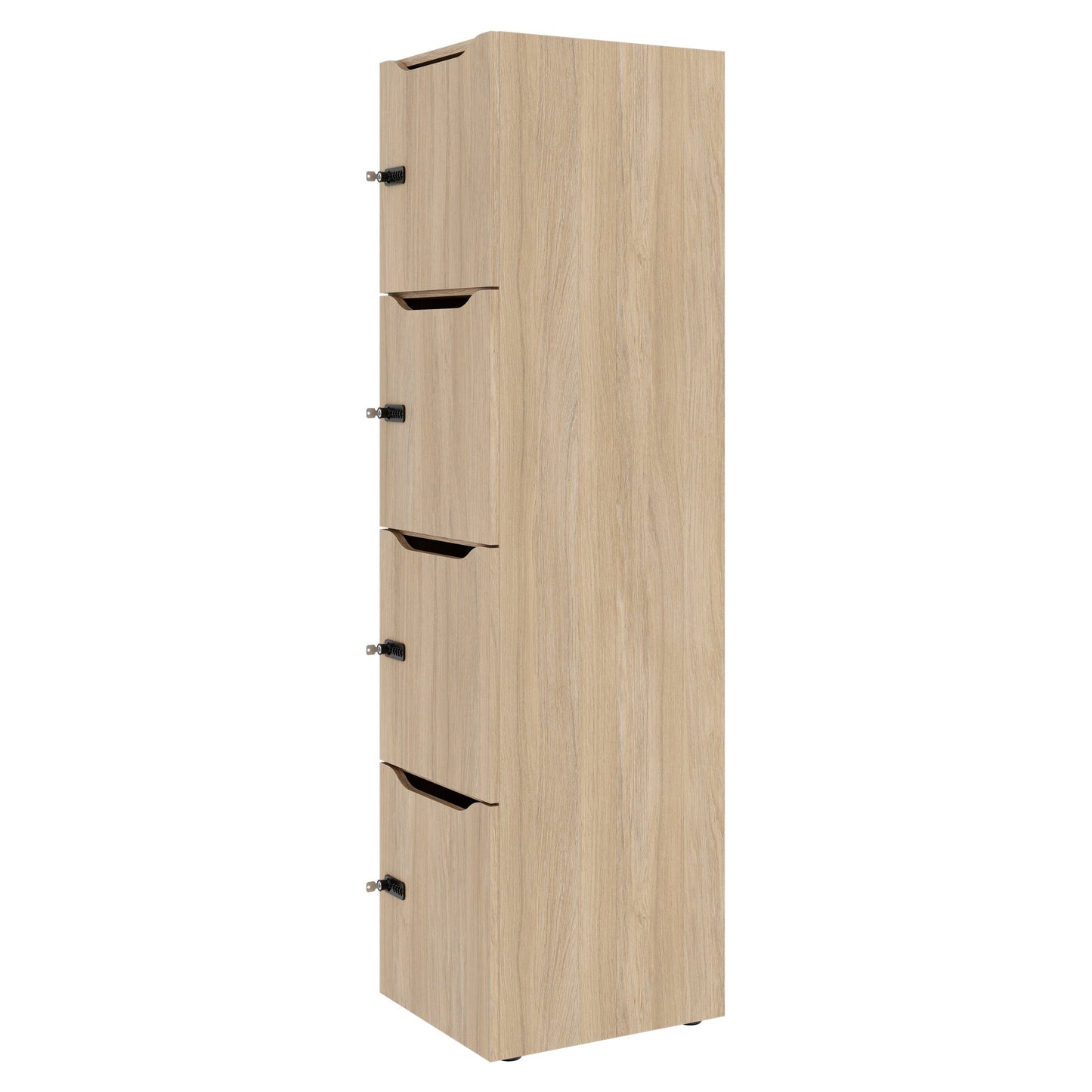 CHOICE Spind | 450 x 1820 mm, 2 große oder 4 kleine Schließfächer, Bernsteineiche
