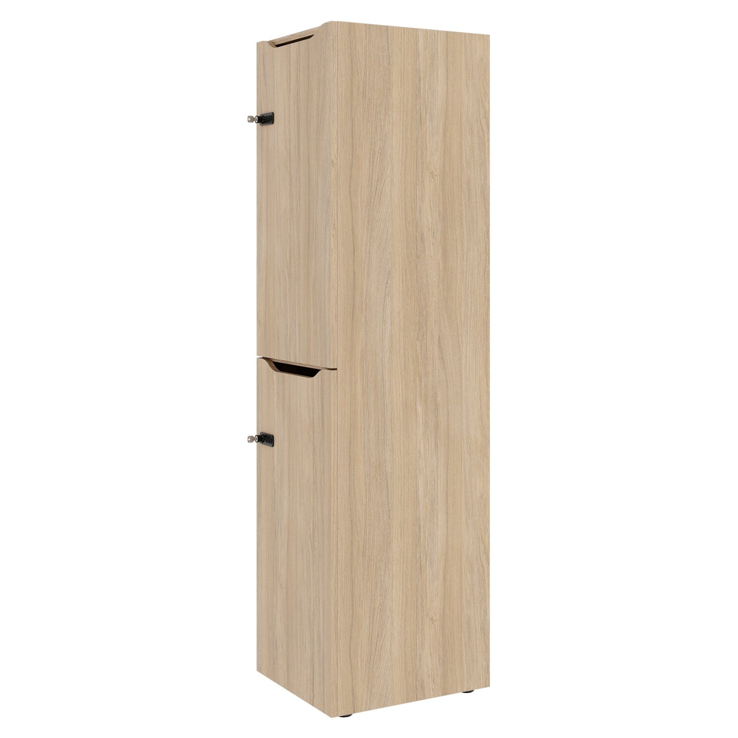 CHOICE Spind | 450 x 1820 mm, 2 große oder 4 kleine Schließfächer, Bernsteineiche
