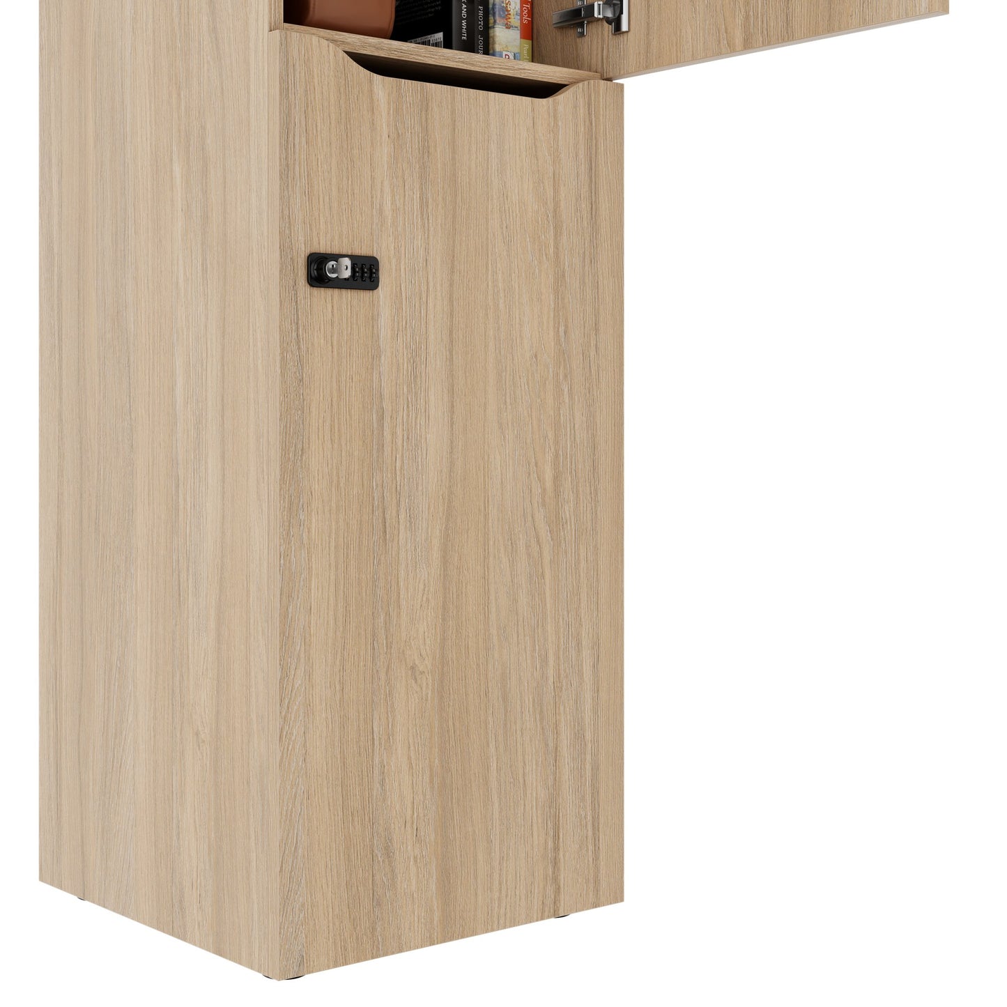 CHOICE Spind | 450 x 1820 mm, 2 große oder 4 kleine Schließfächer, Bernsteineiche