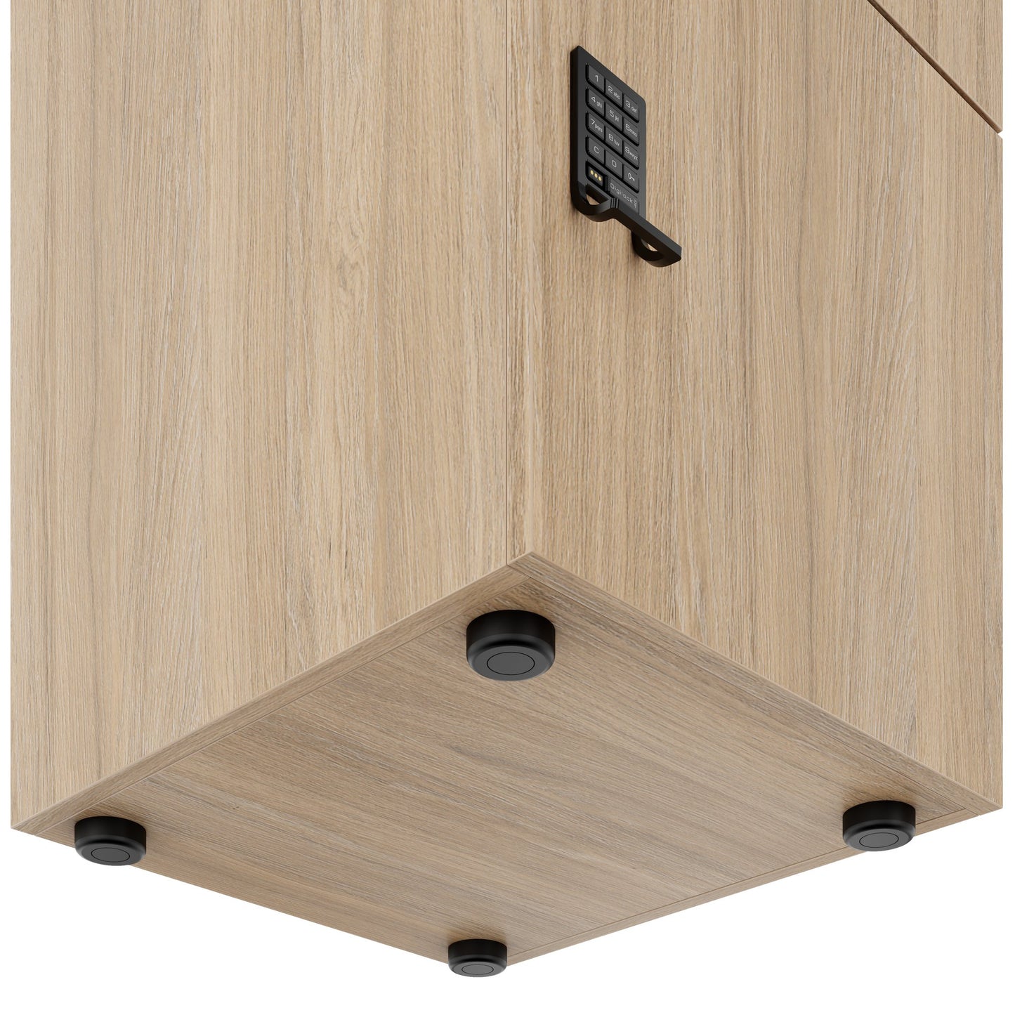 CHOICE Spind | 450 x 1820 mm, 2 große oder 4 kleine Schließfächer, Bernsteineiche