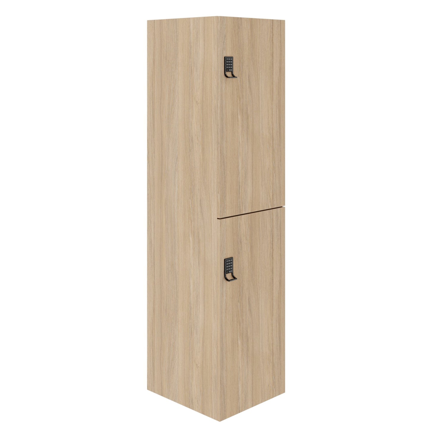 CHOICE Spind | 450 x 1820 mm, 2 große oder 4 kleine Schließfächer, Bernsteineiche