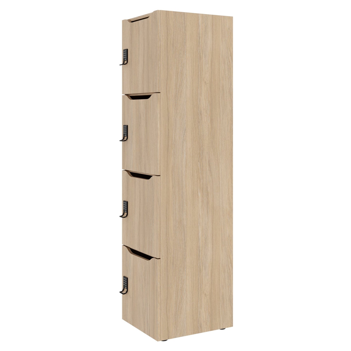CHOICE Spind | 450 x 1820 mm, 2 große oder 4 kleine Schließfächer, Bernsteineiche