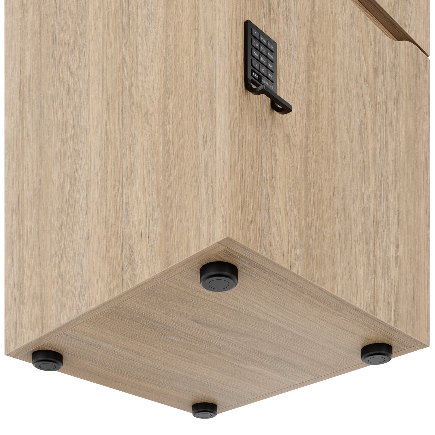 CHOICE Spind | 450 x 1820 mm, 2 große oder 4 kleine Schließfächer, Bernsteineiche