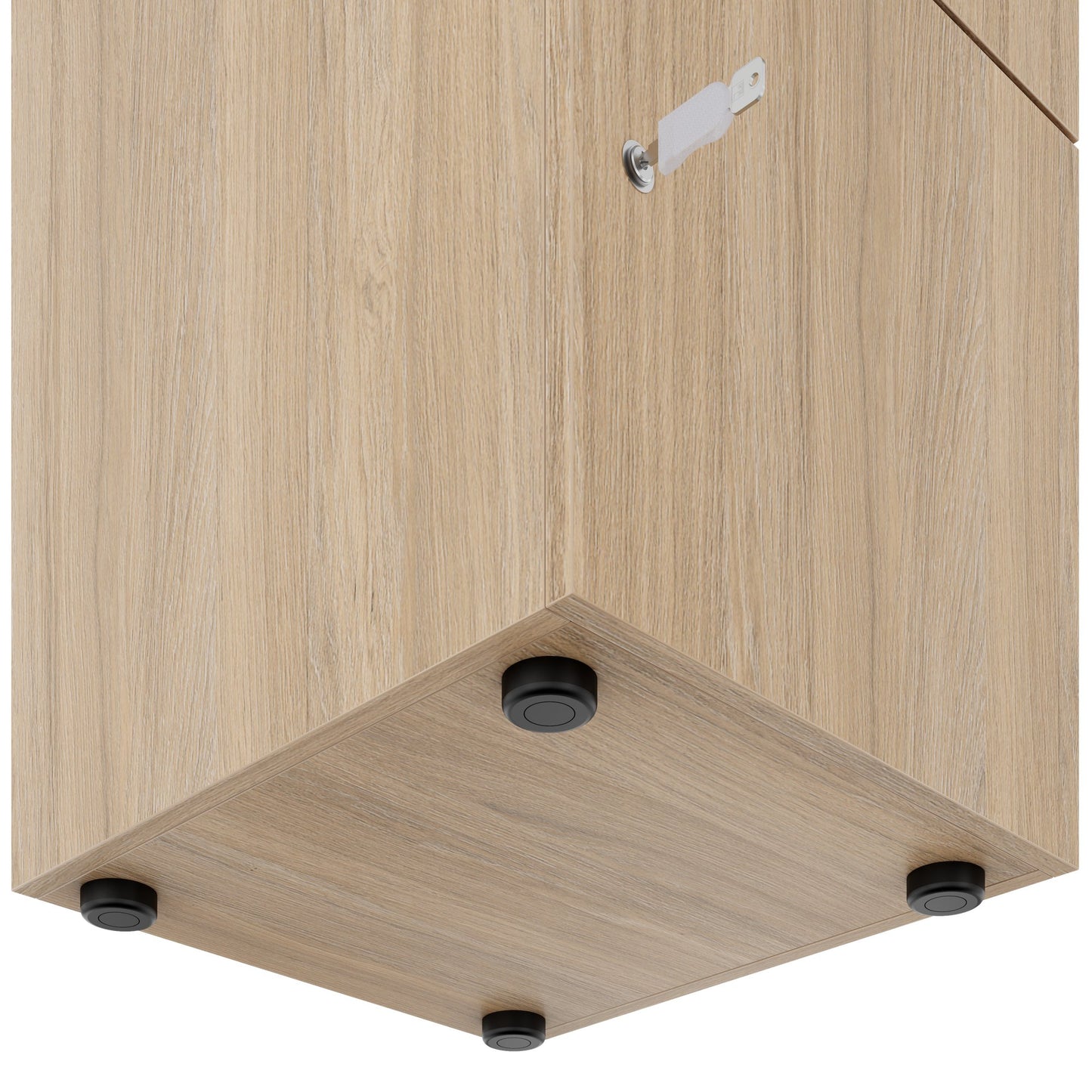 CHOICE Spind | 450 x 1820 mm, 2 große oder 4 kleine Schließfächer, Bernsteineiche