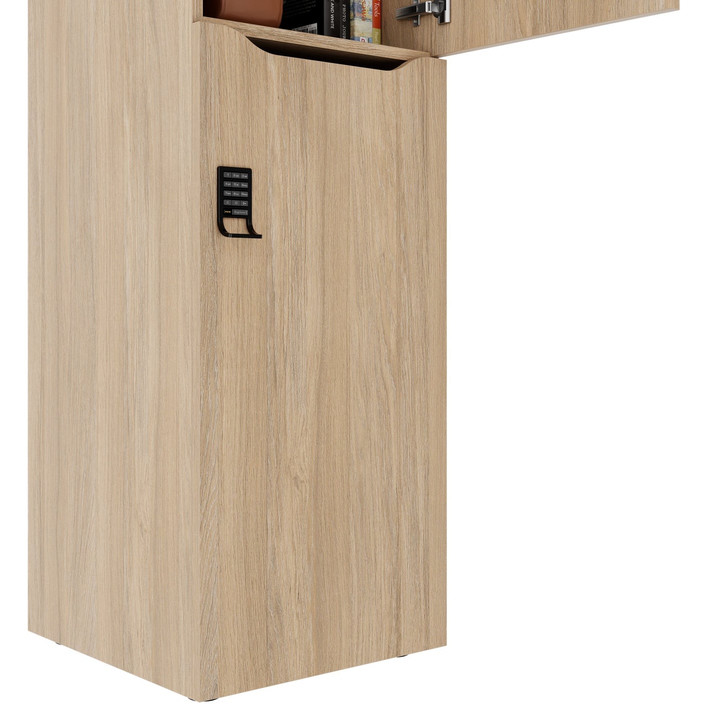 CHOICE Spind | 450 x 1820 mm, 2 große oder 4 kleine Schließfächer, Bernsteineiche