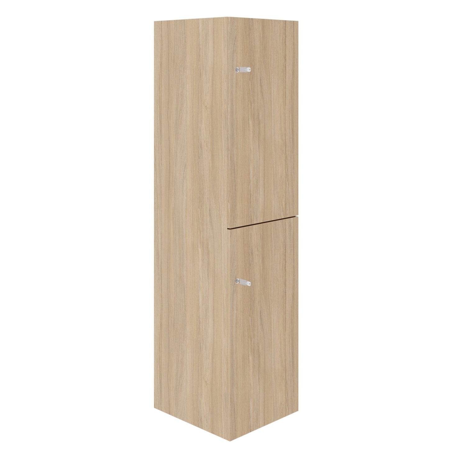 CHOICE Spind | 450 x 1820 mm, 2 große oder 4 kleine Schließfächer, Bernsteineiche