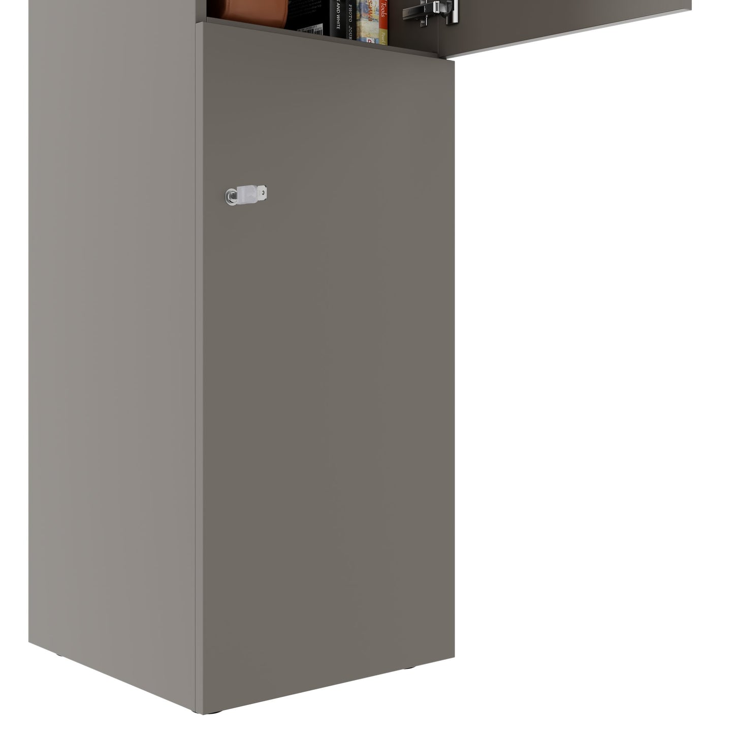 CHOICE Spind | 450 x 1820 mm, 2 große oder 4 kleine Schließfächer, Cubanitgrau