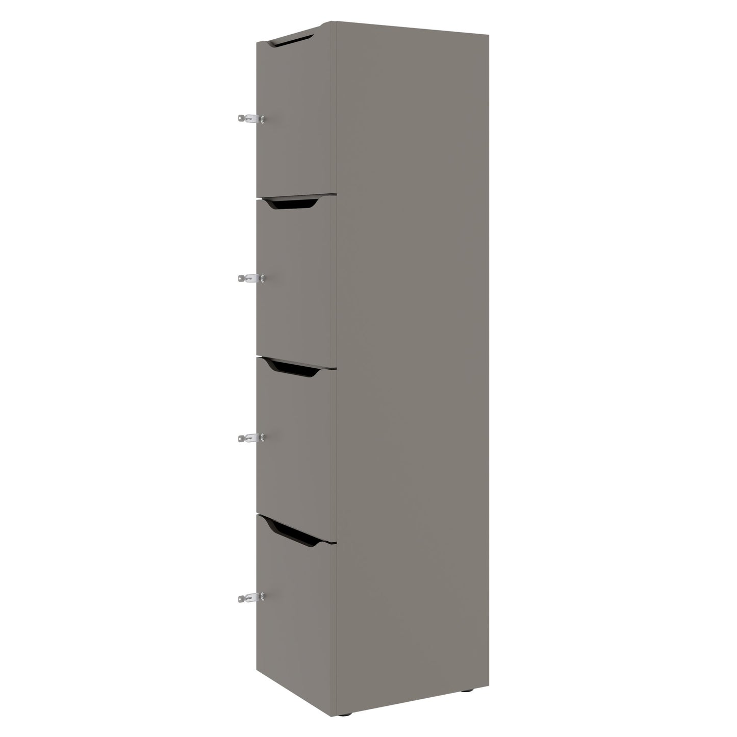 CHOICE Spind | 450 x 1820 mm, 2 große oder 4 kleine Schließfächer, Cubanitgrau